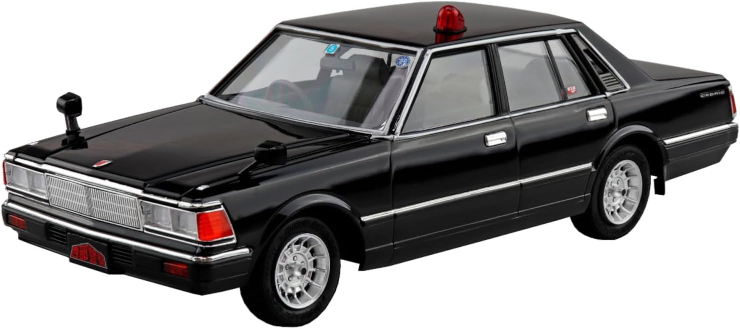 Aoshima 1/24 Seibu Keisatsu No.8 430 Cedric Sedan Undercover Patrol Car - BanzaiHobby