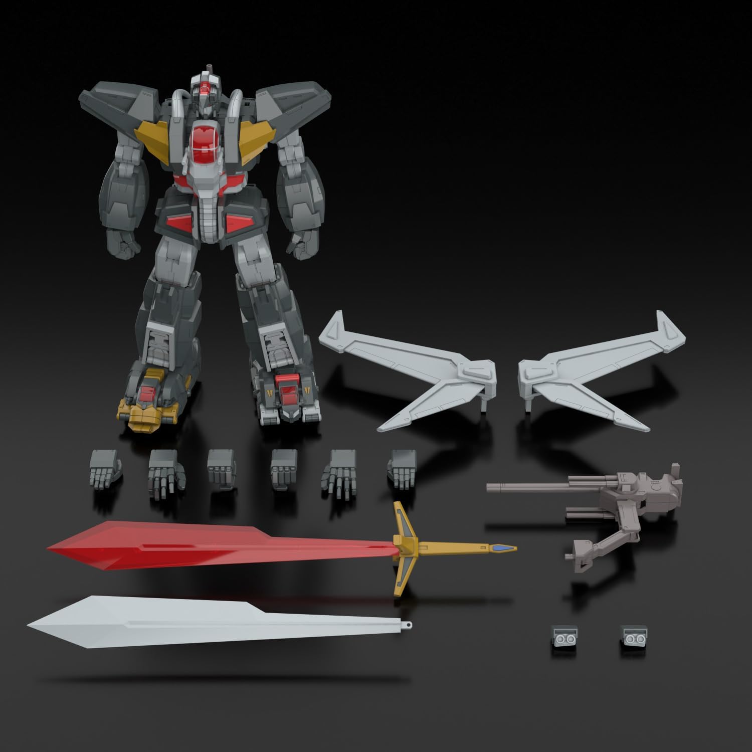 Aoshima ACKS DN-01 Super Beast Machine God Dancouga + Dankuuken Option Parts Set - BanzaiHobby
