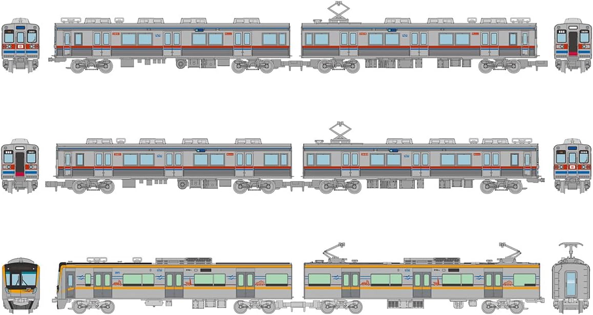 Tomytec Railway Collection Keisei Electric Railway Type 3600 Type 3100 New Vehicle Circuit Train, 6 Car Set - BanzaiHobby
