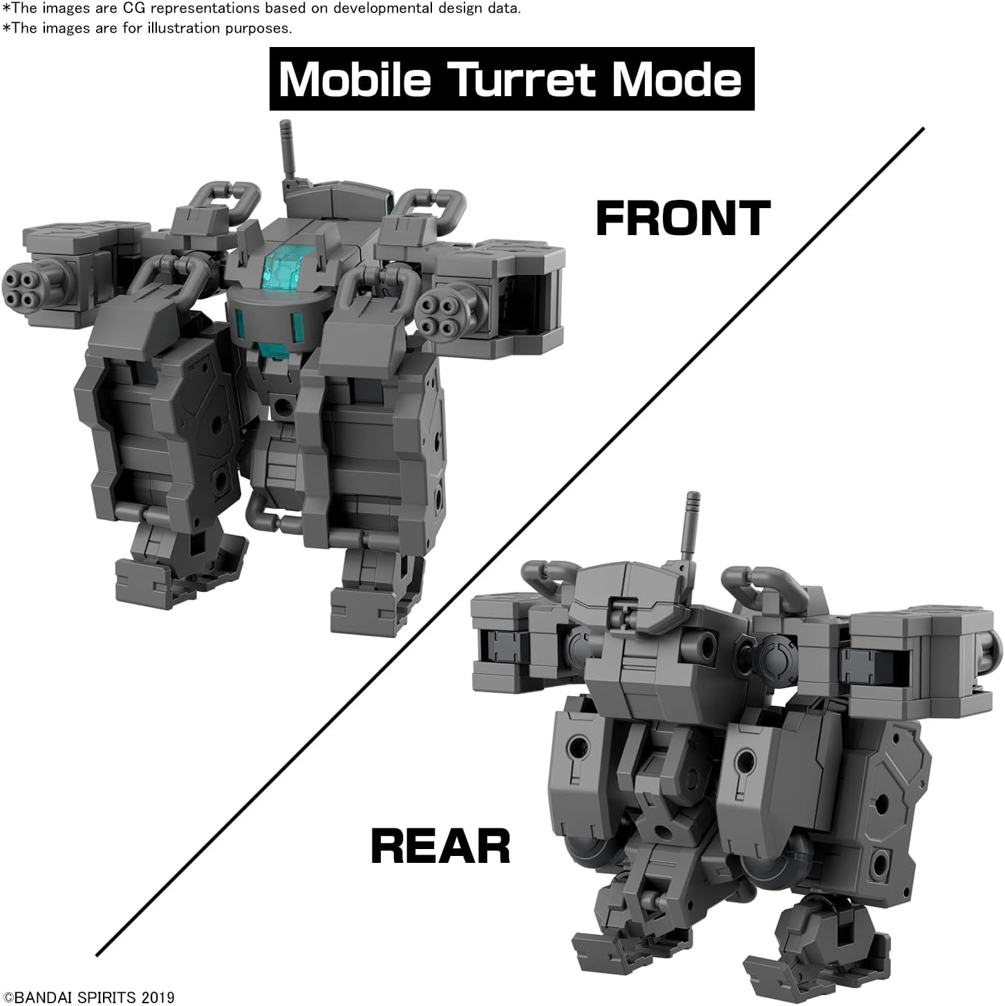 Bandai 30MM EV018 1/144 Exa Vehicle (Small Variable Machine) - BanzaiHobby
