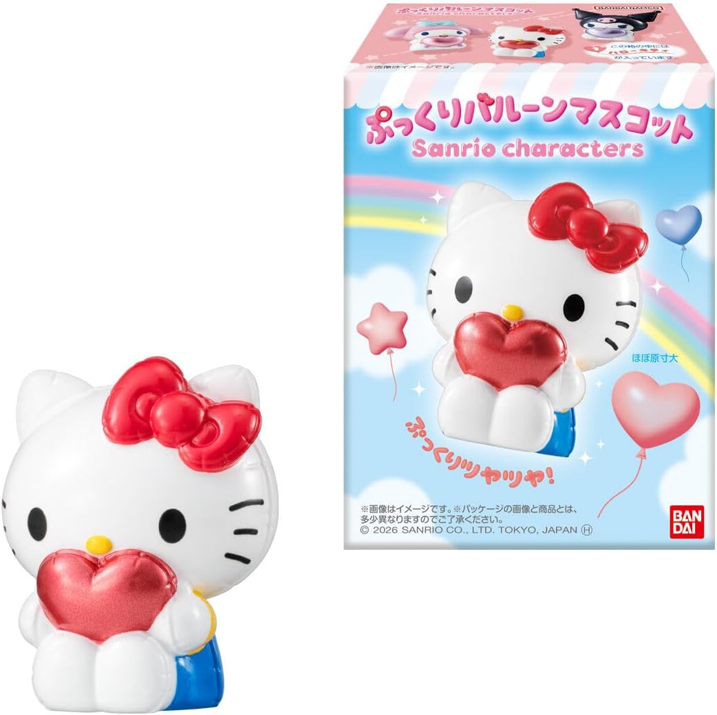 Bandai Puffy Balloon Mascot Sanrio Characters (1Box 10pcs) - BanzaiHobby