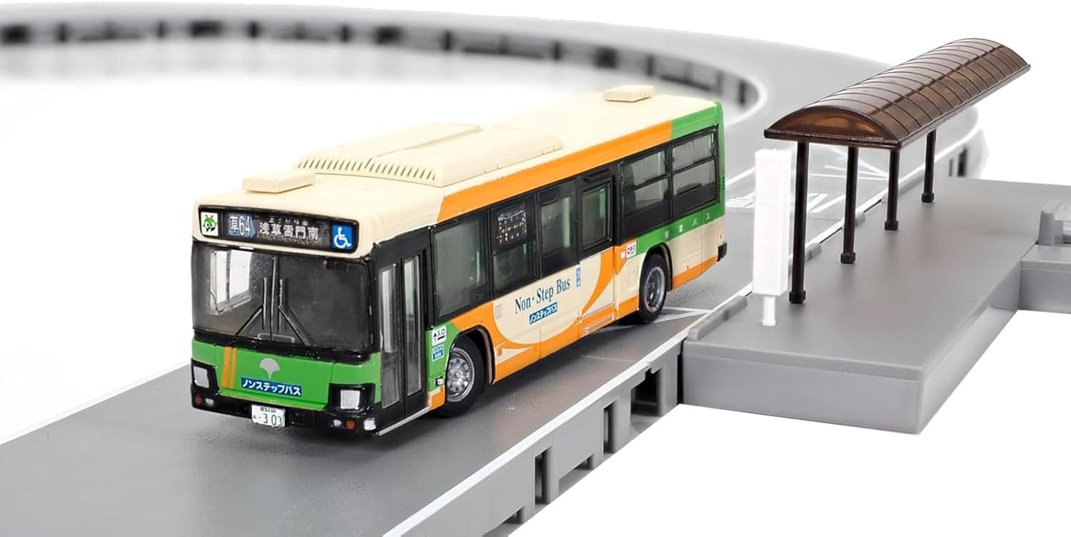TOMYTEC The Bus Collection The Moving Bus System Basic Set A4 Isuzu Erga (Tokyo Metropolitan Bureau of Transportation Specification) - BanzaiHobby