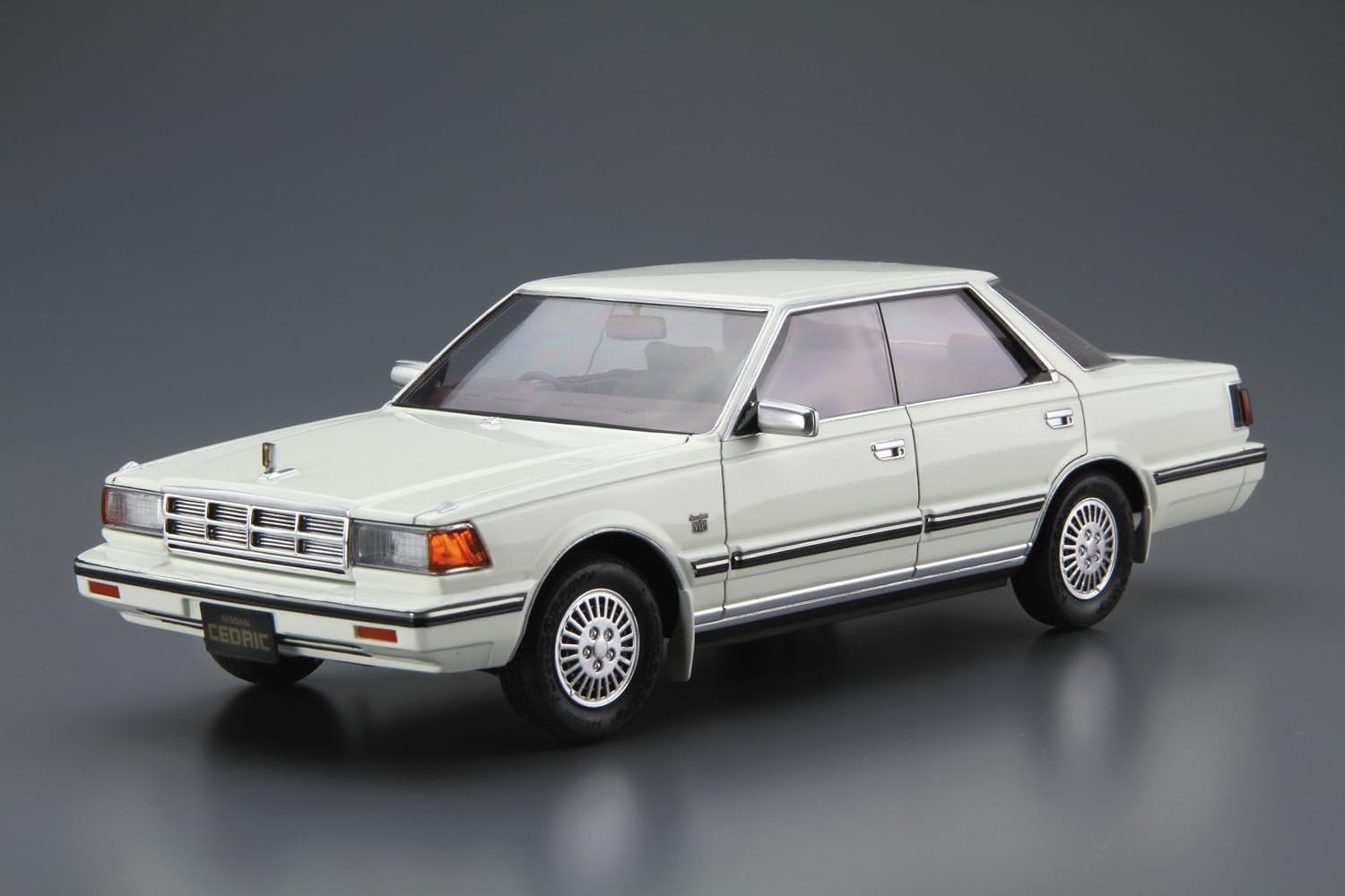 Aoshima 1/24 The Model Car Series No.58 Nissan Y30 Cedric/Gloria 4HT V30E Brougham VIP '83 - BanzaiHobby