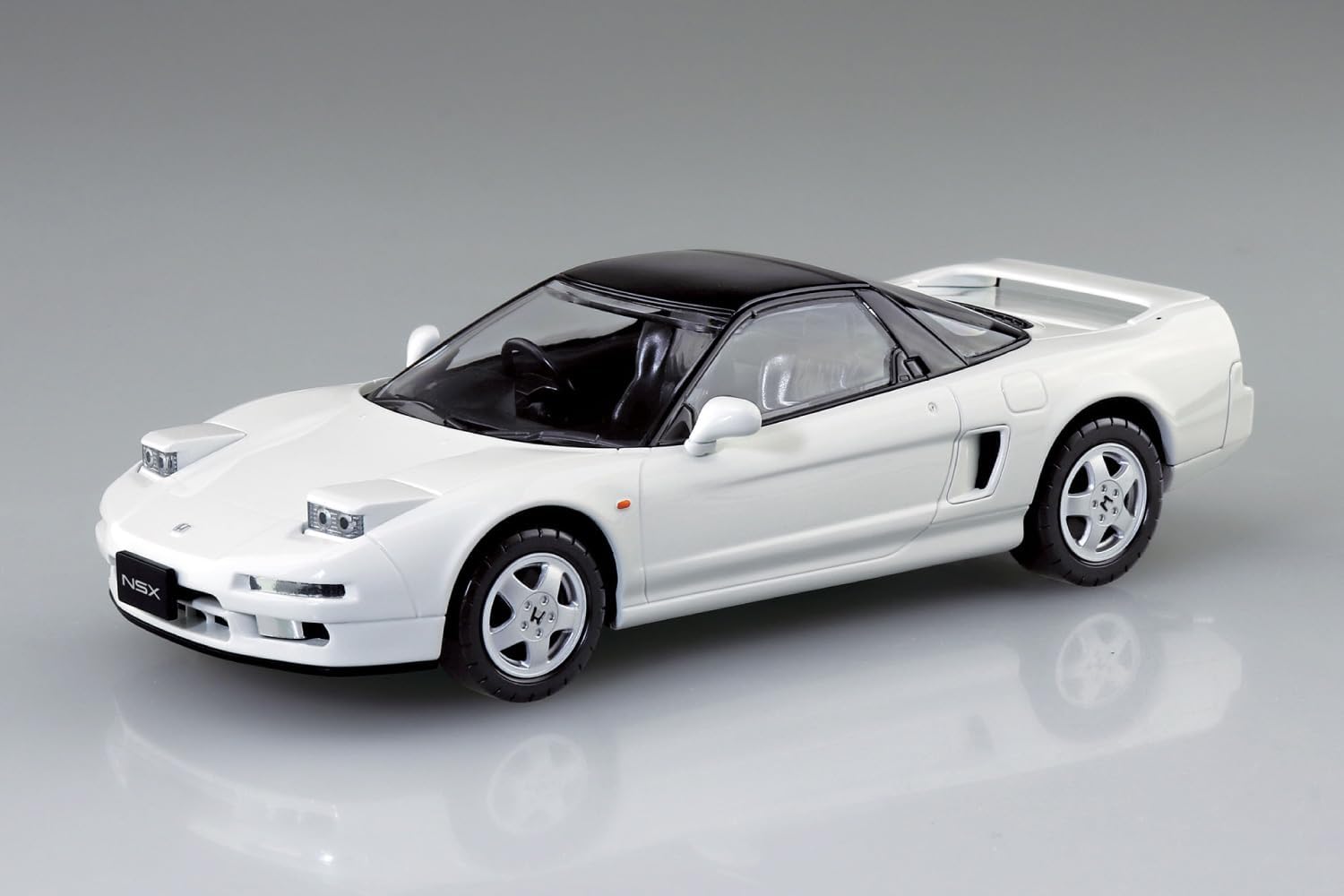 Aoshima 1/32 RakuPla Snap Kit No.19-GW Honda NA1 NSX (Grand Prix White) - BanzaiHobby