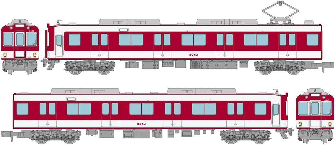 TOMYTEC Railway Collection Kintetsu Railway 8000 Series (Early Model New Paint with Bottom Stripe) 2-Cars Set A