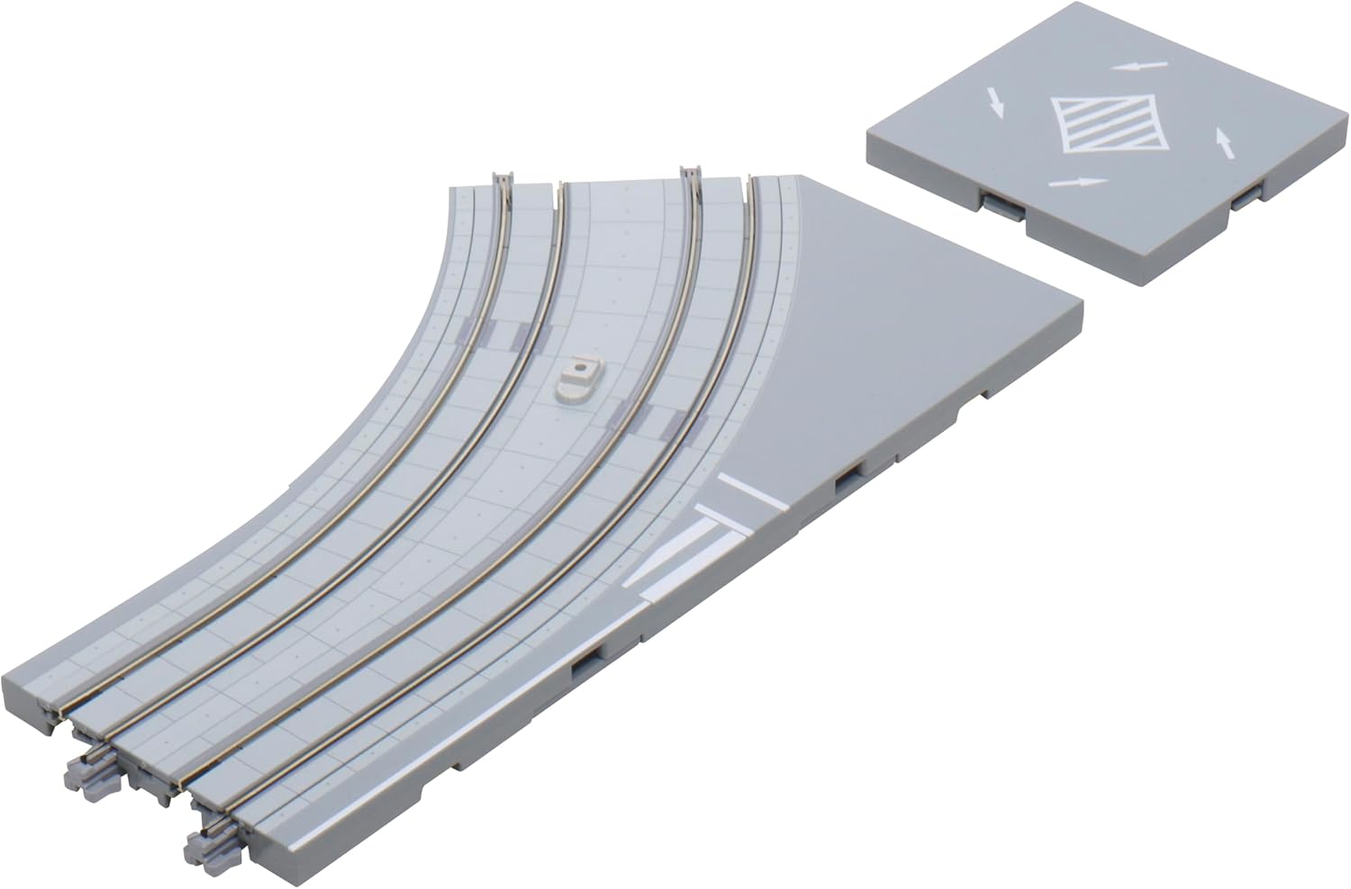 KATO 40-103 N Gauge Unitram Curved Track Plate Intersection Left - BanzaiHobby