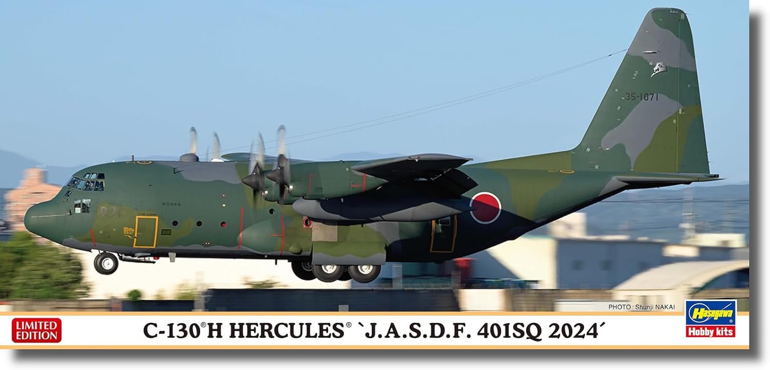 Hasegawa 10862 1/200 Air Self-Defense Force C-130H Hercules 401SQ 2024 (Airplane) - BanzaiHobby