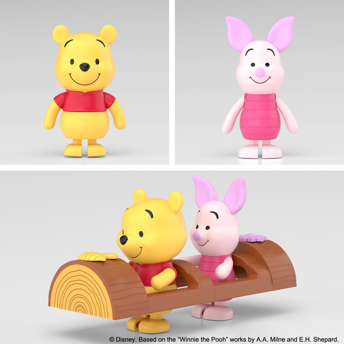 Aoshima Rakupla Tokotoko No.DP-15 Disney Characters: Winnie The Pooh - Pooh & Piglet - BanzaiHobby