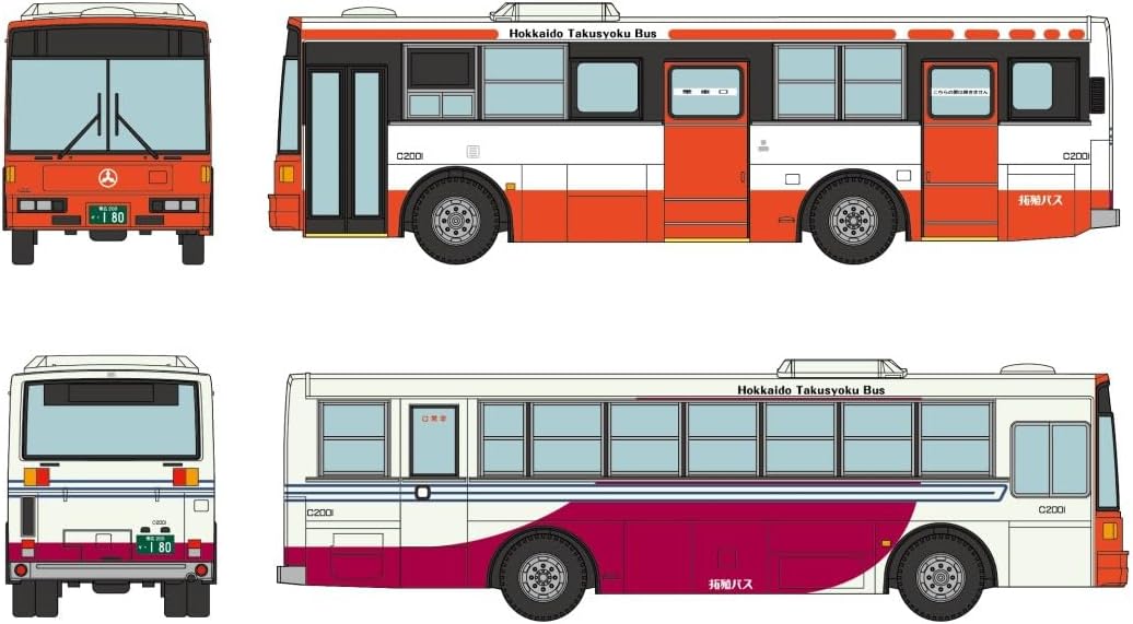TOMYTEC The Bus Collection Bus Colle Hokkaido Takushoku Bus Fuji Heavy Industries 7E Kanto Bus Color Diorama Supplies - BanzaiHobby