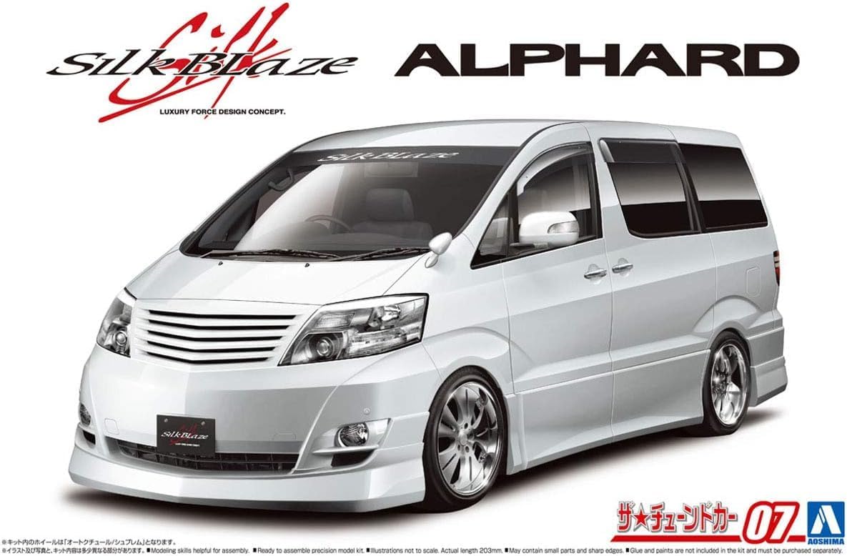 Aoshima 1/24 The Tuned Car No.07 Silk Blaze MNH/ANH10・15W Alphard 05 (Toyota)