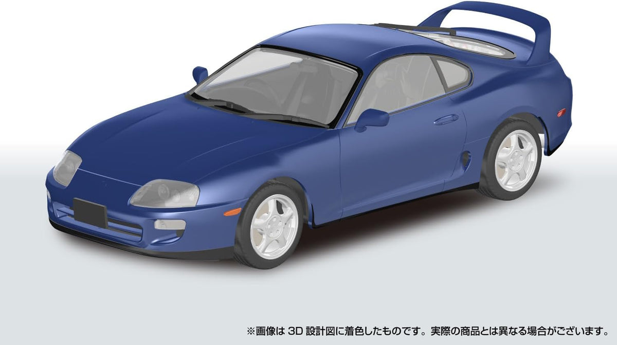 Aoshima 1/24 Rakupla Snap Car No. 08-BM JZA80 Supra 1996 Blue Mica Metallic