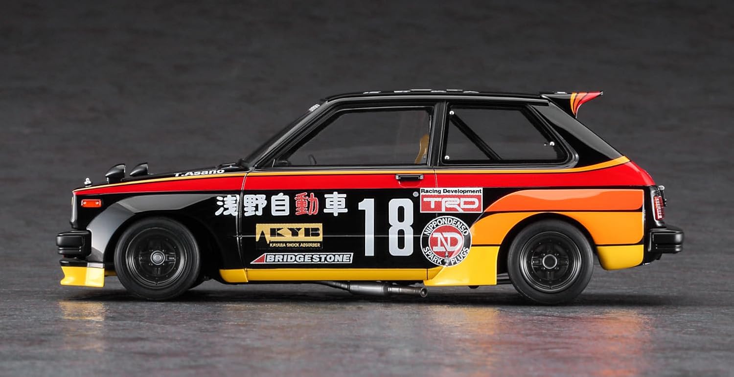Hasegawa 20734 1/24 Asano Racing Service Starlet KP61 1982 Starlet Grand Cup Race Champion - BanzaiHobby