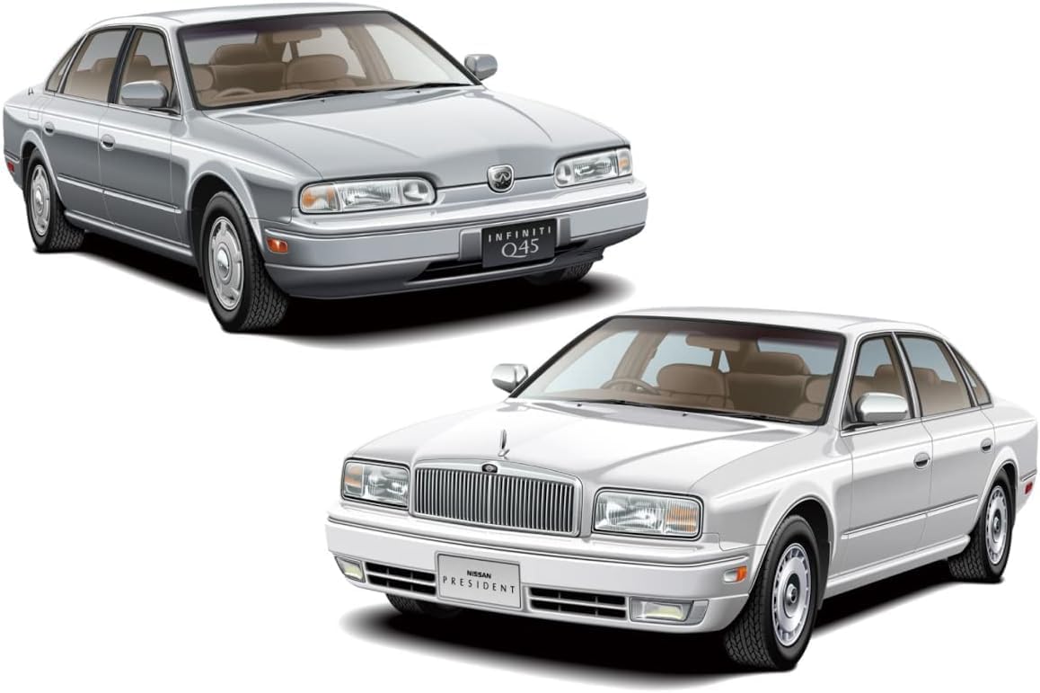 Aoshima 1/24 The Model Car No. 89 Nissan G50 President JS/Infiniti Q45 '89