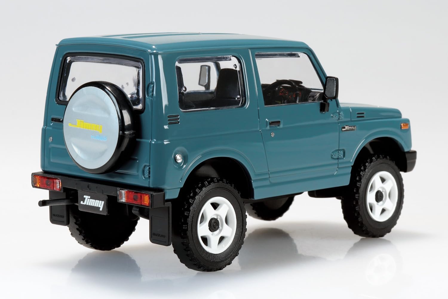 Aoshima 1/32 RakuPla Snap Kit No.18CU-BG Suzuki JA11 Jimny Custom Wheel (Blue Gray) - BanzaiHobby