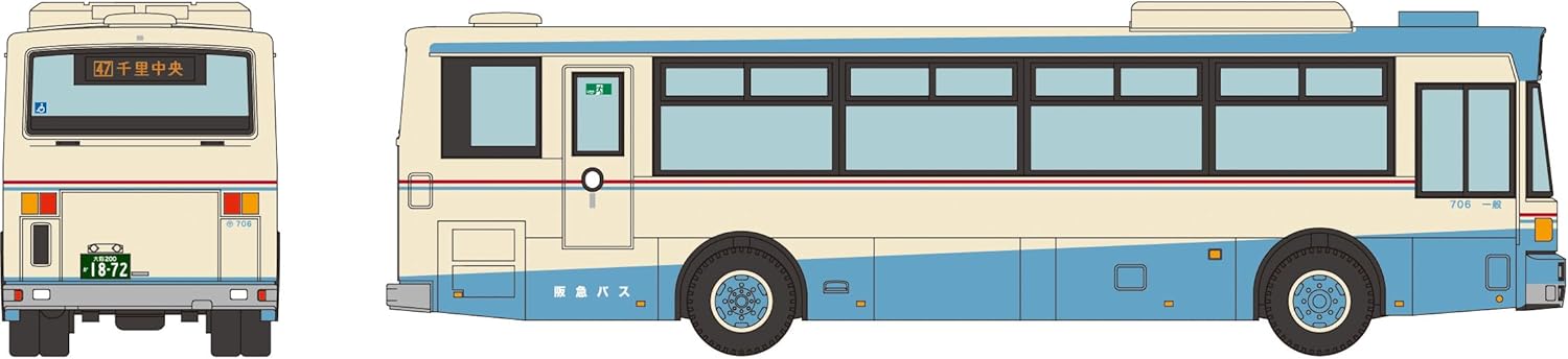TOMYTEC The Bus Collection Hankyu Bus Nishiko 96MC Reproduction Paint Vehicle - BanzaiHobby