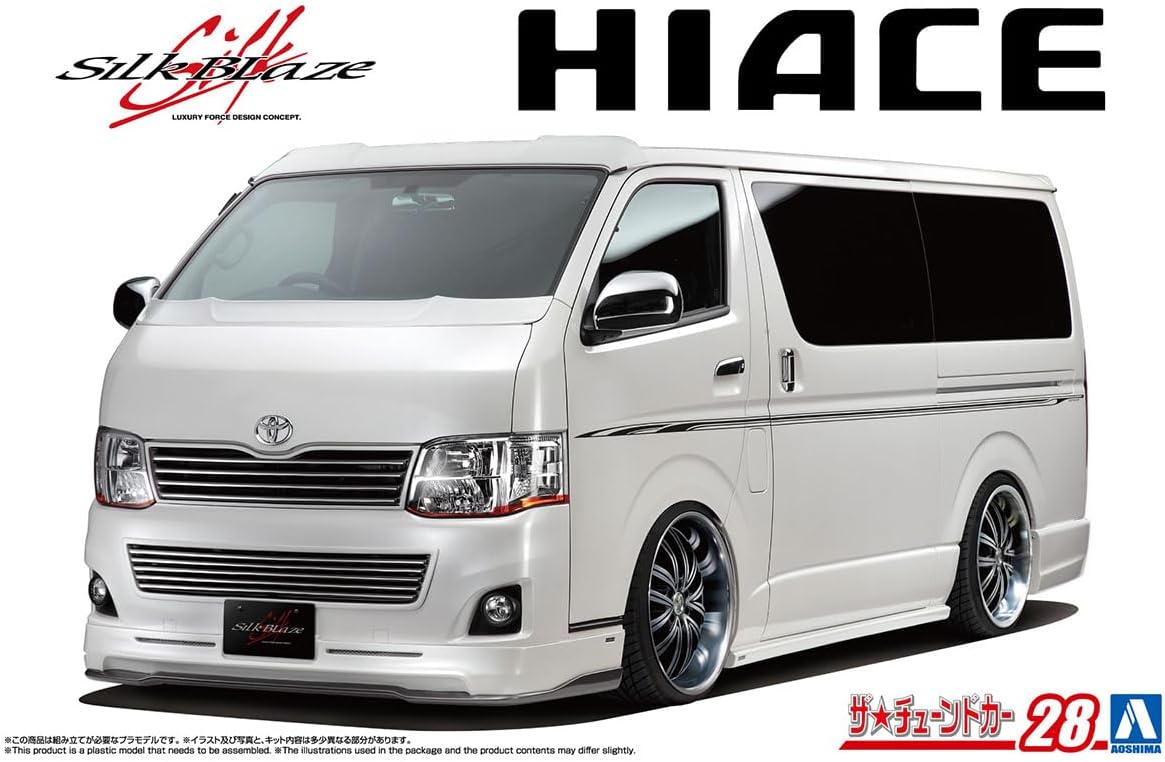 Aoshima 068786 1/24 Bunka Kyozai The Tuned Car Series No.28 Toyota Silk Blaze TRH200V Hiace VerIII '10 - BanzaiHobby