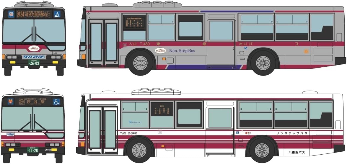 Tomytec The Bus Collection Bus Colle Joint Operation Series 1 Shibu 24 Series Tokyu Bus Odakyu Bus 2 Car Set - BanzaiHobby