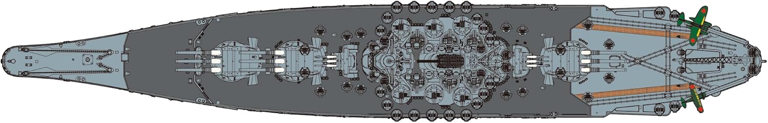 Fujimi NEXT-1EX-4 1/700 Japanese Navy Battleship Yamato (Black Deck) with Etching Parts - BanzaiHobby