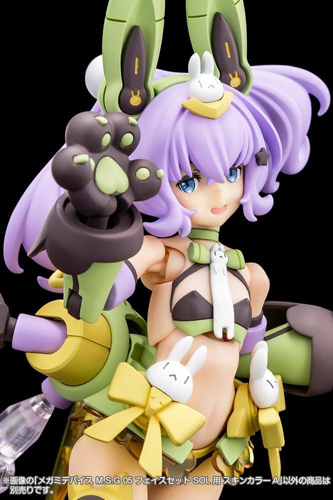 Kotobukiya KP732 Megami Device M.S.G 05 Face Set for SOL Skin Color A - BanzaiHobby