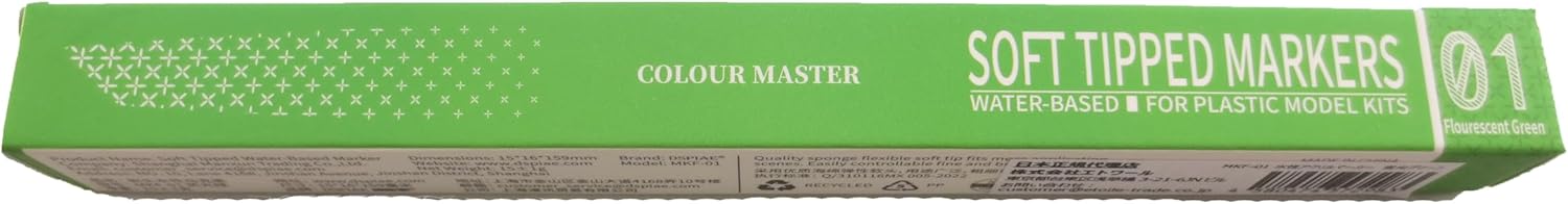Plamokojo MKF-01 Water-Based Acrylic Marker, Fluorescent Green - BanzaiHobby