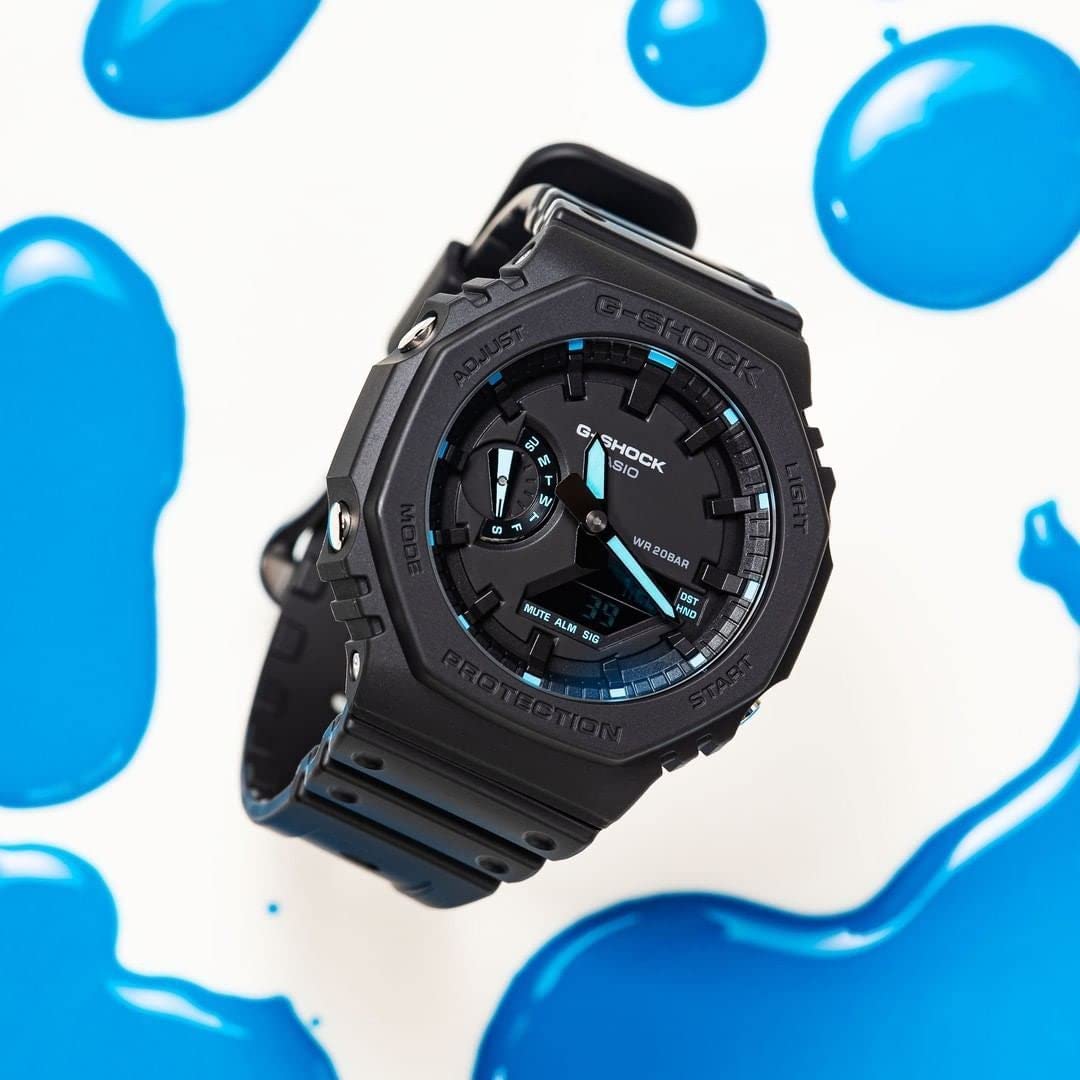 G-Shock GA2100-1A2 ネオンアクセントウォッチ ブルー, ブルー - BanzaiHobby