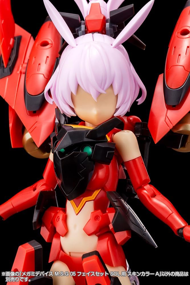 Kotobukiya KP732 Megami Device M.S.G 05 Face Set for SOL Skin Color A - BanzaiHobby