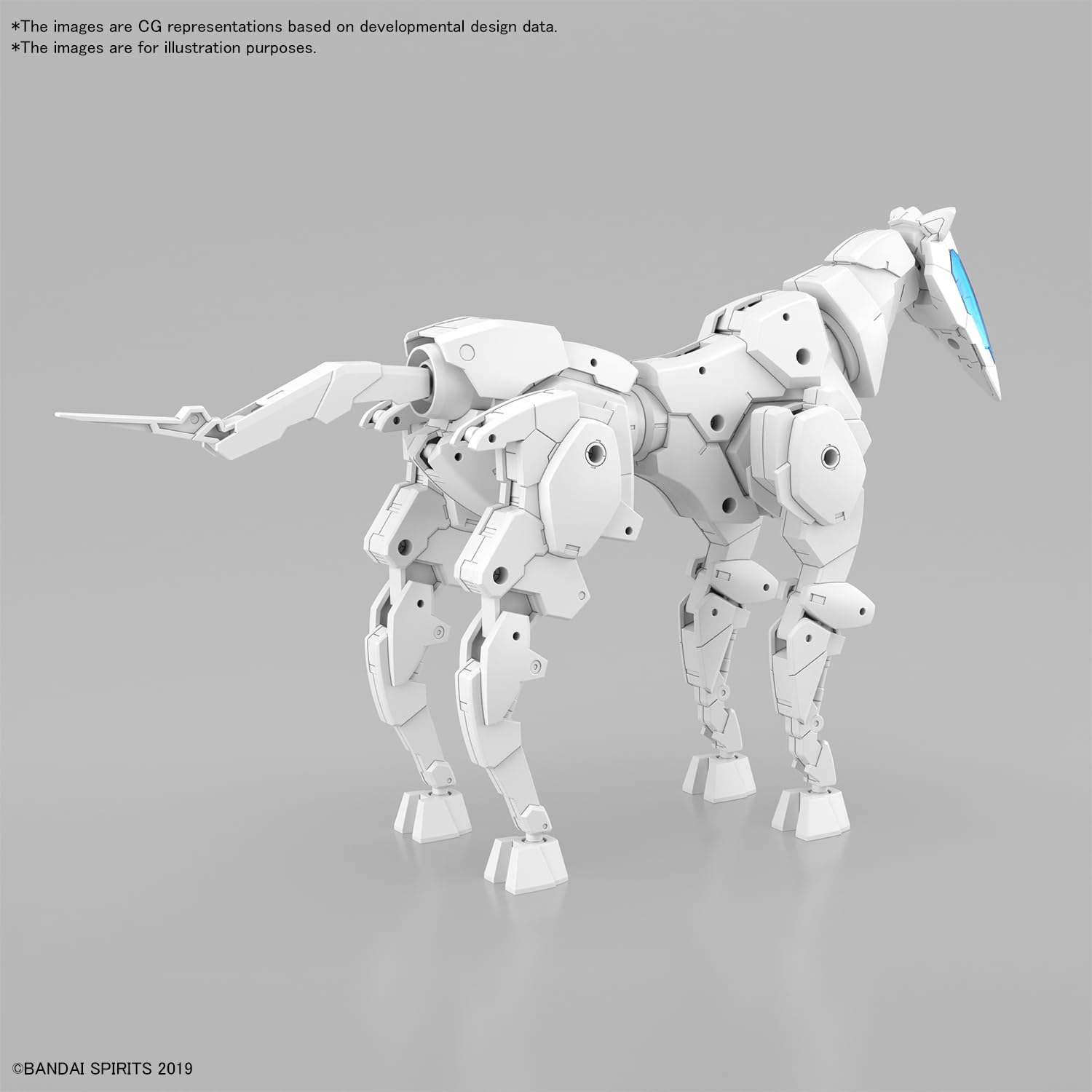 Bandai 30MM EV017 1/144 Exa Vehicle (Horse Mecha Ver.) White - BanzaiHobby