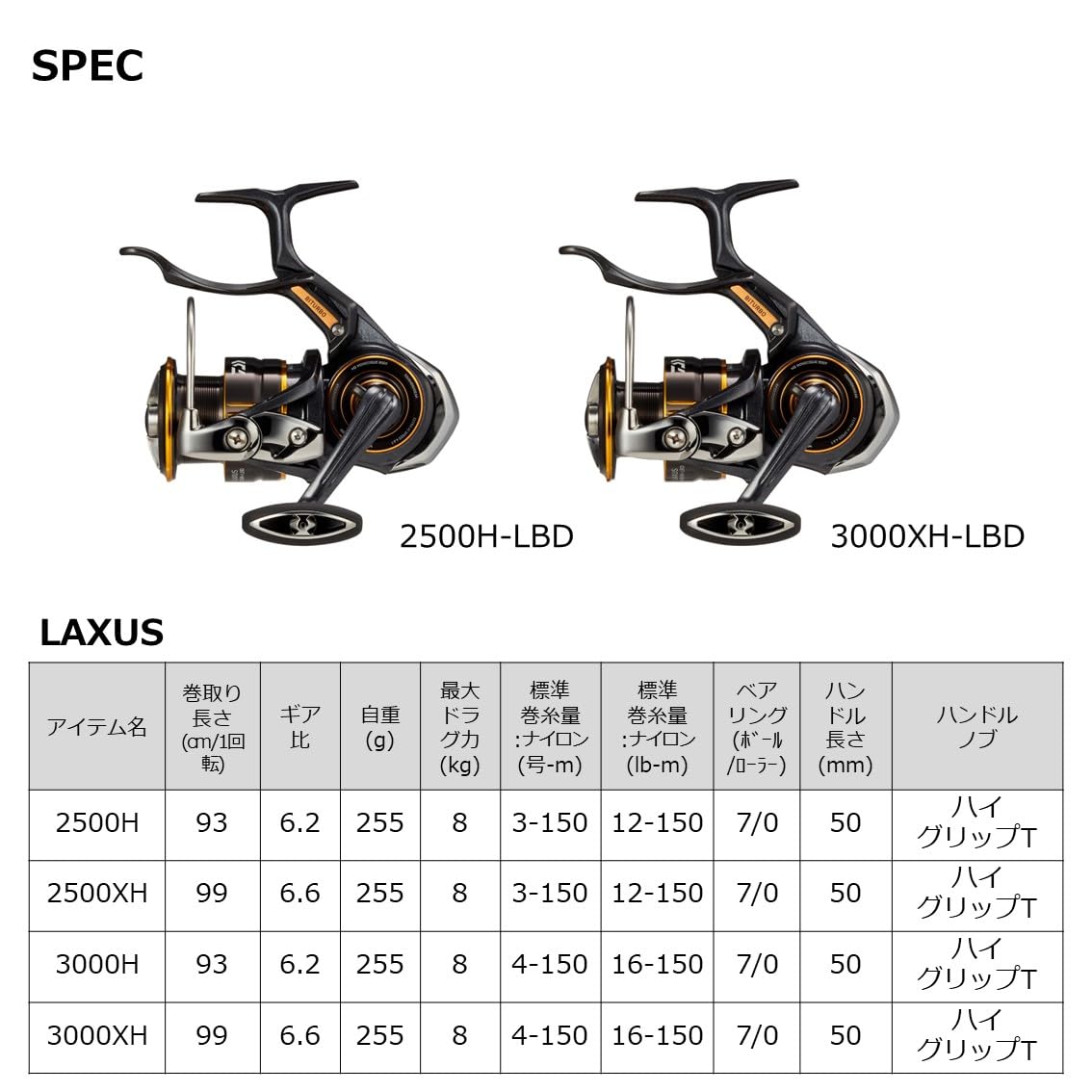 ダイワ(DAIWA) 磯用レバーブレーキリール 23ラグザス 3000XH-LBD