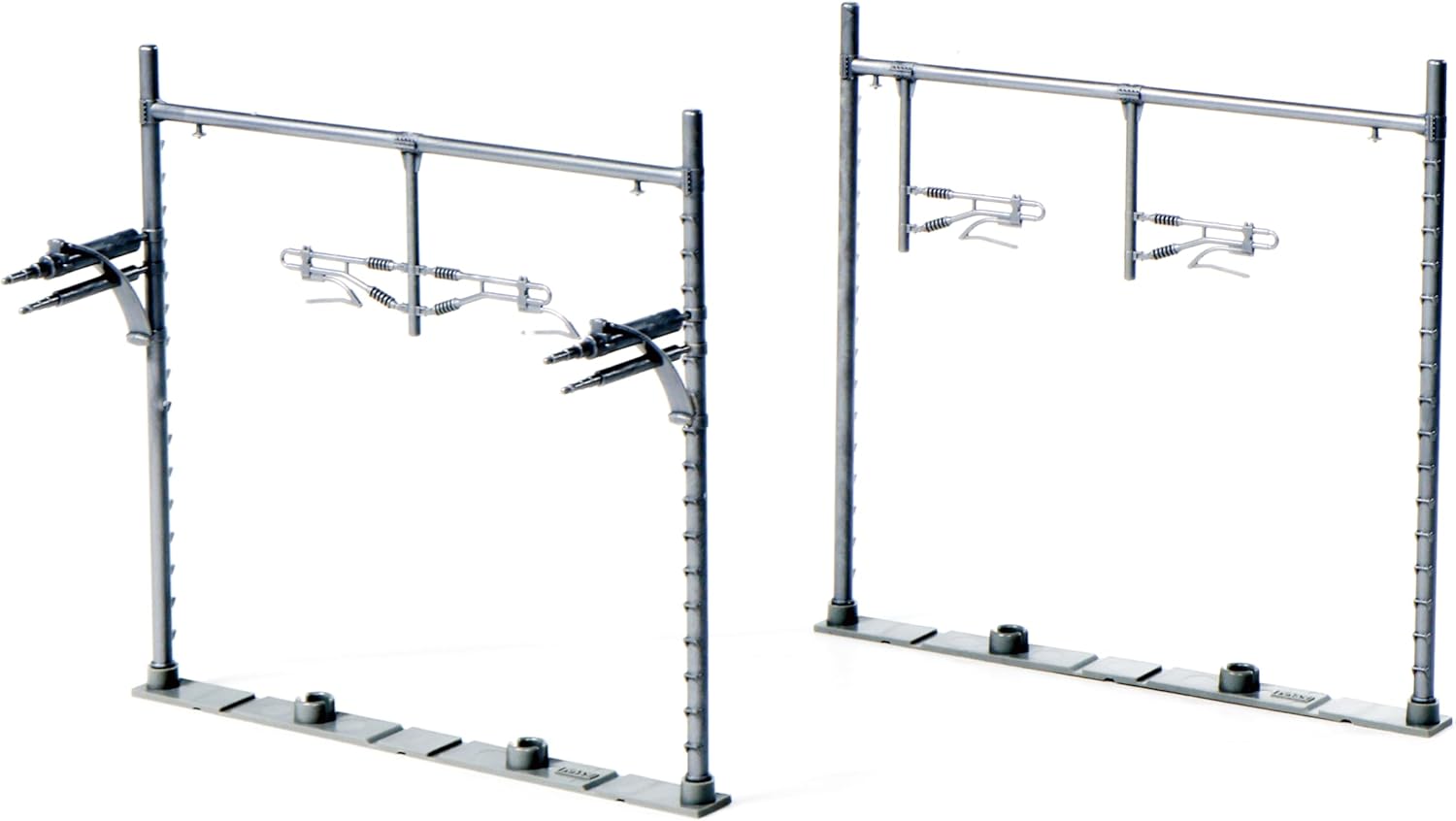 KATO 23-067-1 N Gauge Double-Track Wide Steel Tube Beam Overhead Pole (Gray/12 Pieces) - BanzaiHobby