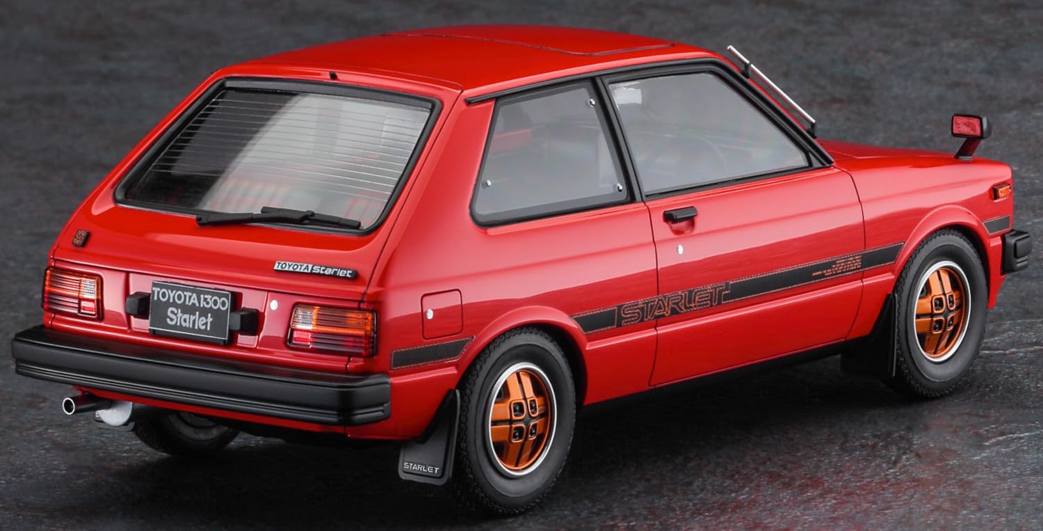 Hasegawa HC063 1/24 Historic Car Series Toyota Starlet KP61 S (3 Doors) Mid-model (1980) - BanzaiHobby