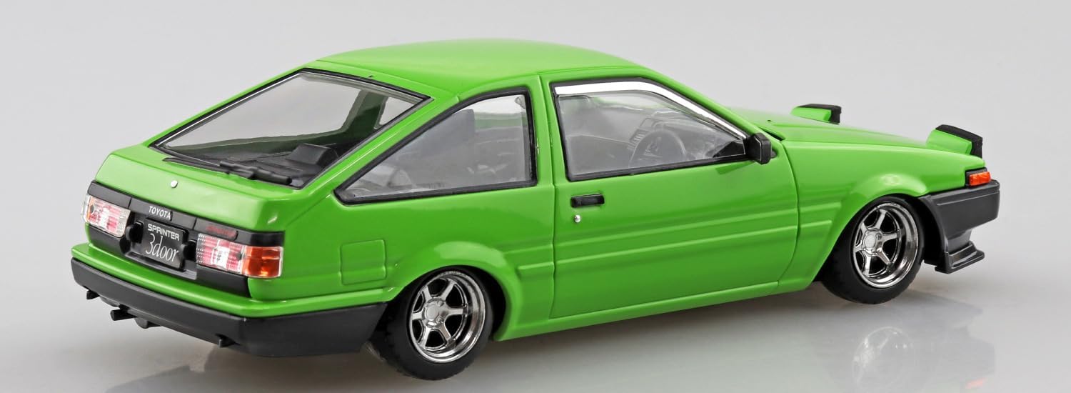 Aoshima 1/32 Easy Plastic Snap Kit No.11CU-GN Toyota Sprinter Trueno Custom (Green) - BanzaiHobby