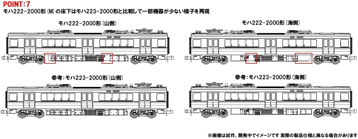 TOMIX 97632 N Gauge JR 223-2000 Series Commuter Train (First Edition, with Fall Prevention Hood) 4 Cars Set - BanzaiHobby
