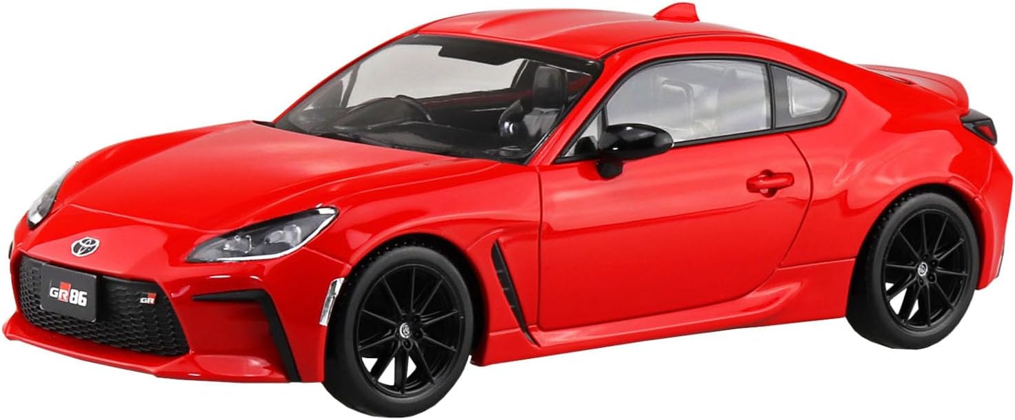 Aoshima 1/32 Easy Plus Snap Kit 10-SR Toyota GR86 2021 Spark Red - BanzaiHobby