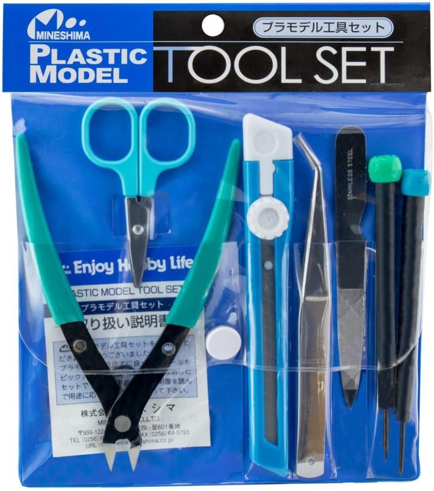 Mineshima A-106 Plastic Model Kit Tool Set - BanzaiHobby