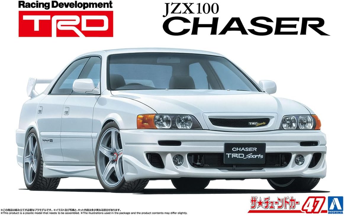 Aoshima 068809 1/24 Bunka Kyozai The Tuned Car Series No.47 Toyota TRD JZX100 Chaser '98 - BanzaiHobby