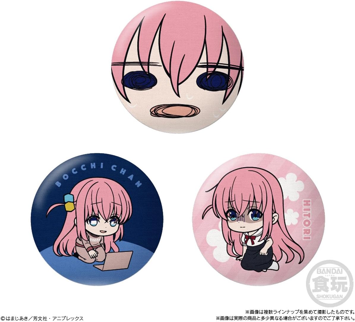 Bandai CAN BADGE COLLECTION Bocchi Za Rock! (set of 14) - BanzaiHobby