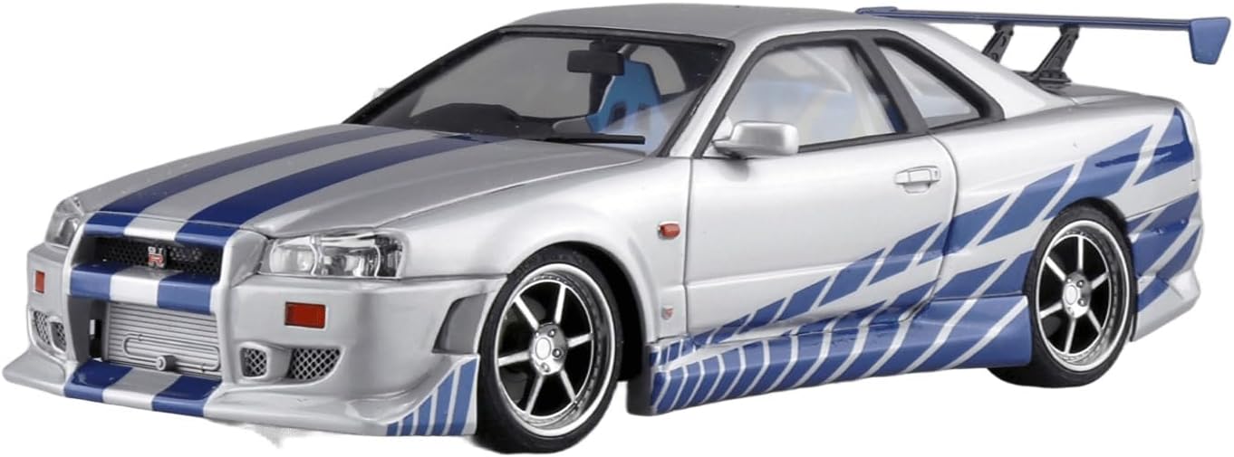 Aoshima 1/24 Movie Mecha WS-02 Fast & Furious R34 Skyline GT-R