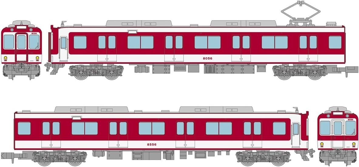 TOMYTEC Railway Collection Kintetsu Railway 8000 Series (Early Model Transitional Livery) 2-Cars Set B