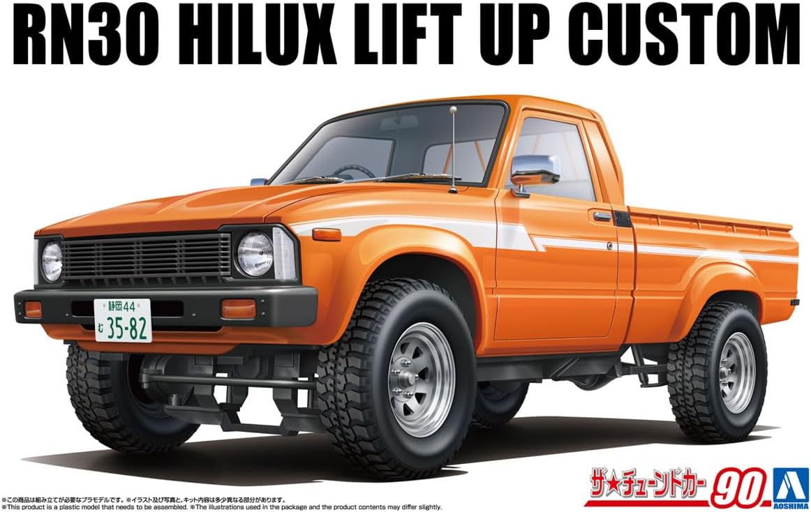 Aoshima 1/24 The Tuned Car Series No.90 RN30 Hilux Lift-up Custom '78 (Toyota) - BanzaiHobby