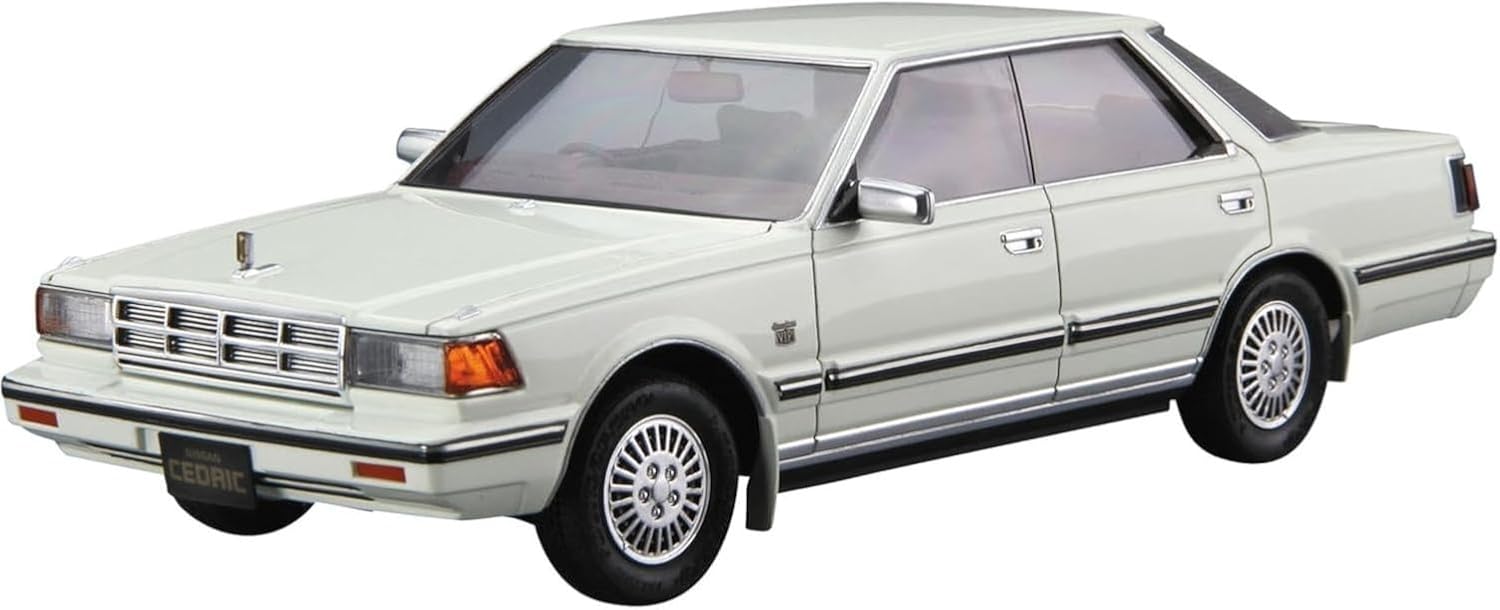 Aoshima 1/24 The Model Car Series No.58 Nissan Y30 Cedric/Gloria 4HT V30E Brougham VIP '83 - BanzaiHobby
