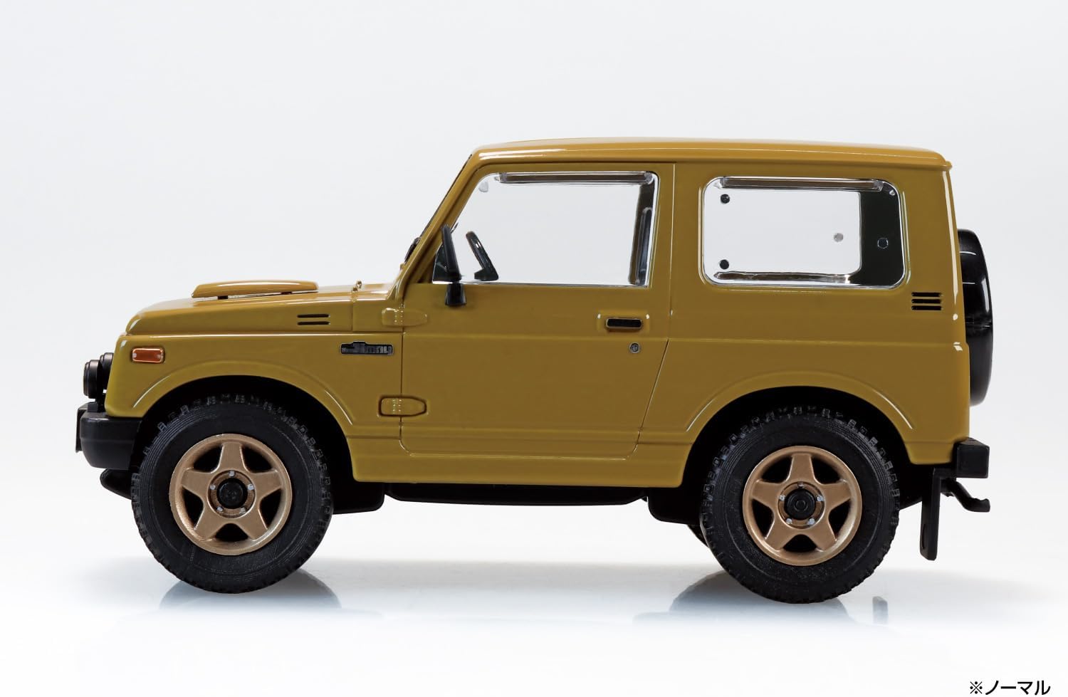 Aoshima 1/32 RakuPla Snap Kit No.18CU-OE Suzuki JA11 Jimny Custom Wheel (Olive) - BanzaiHobby