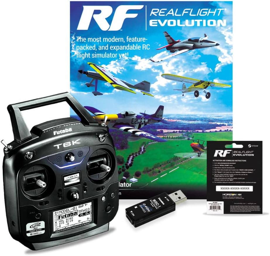 Futaba 107333 Real Flight EVOLUTION 036811 Set with 6K-V3S + WSC-1 - BanzaiHobby