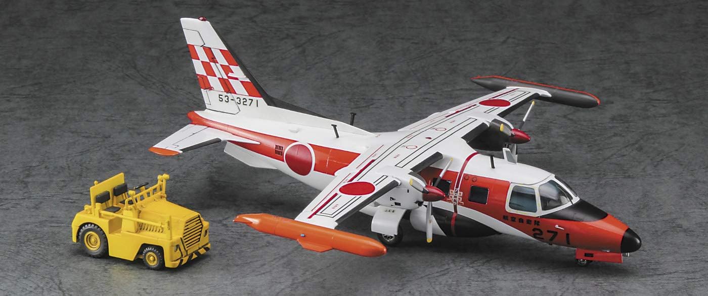 Hasegawa 02370 1/72 Mitsubishi MU-2J Flight Check Squadron w/Tractor - BanzaiHobby