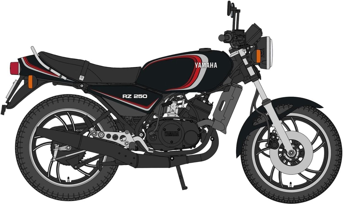 Hasegawa 21786 1/12 Yamaha RZ250 (4L3) (1982) New Yamaha Black - Hasegawa Banzai Hobby