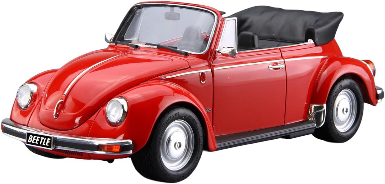 Aoshima 1/24 The Model Car No. 75 Volkswagen 15ADK Beetle 1303S Cabriolet 1975