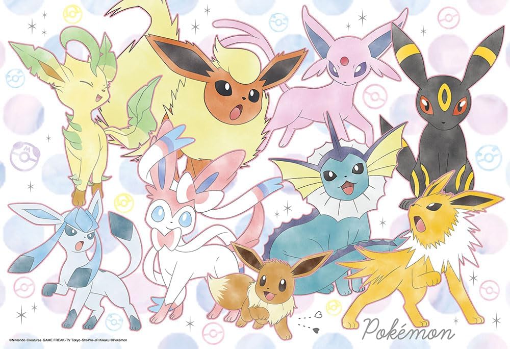 Beverly 100-061Soft Color Eevee Friends Puzzle - BanzaiHobby
