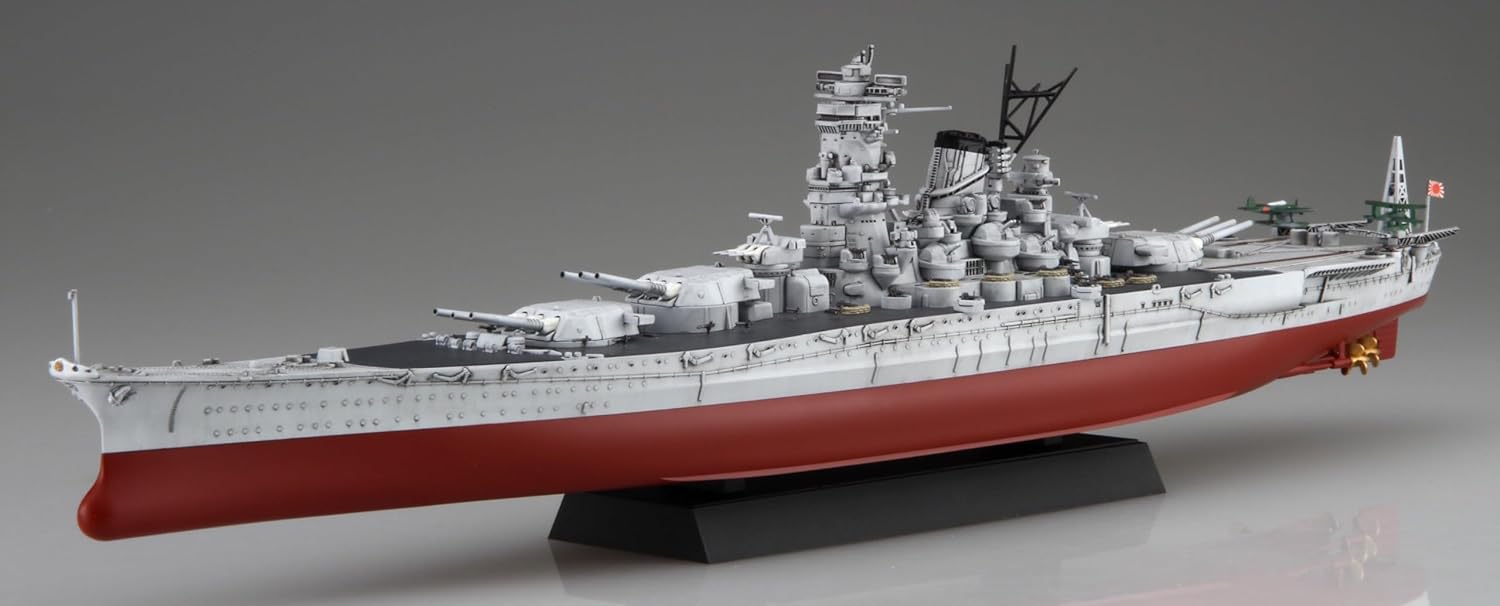 Fujimi 1/700 Ship NEXT Series No.2 EX-2 Imperial Japanese Navy Battleship Musashi (Operation Sho-Ichigo Light Gray Version) with Etching Parts - BanzaiHobby