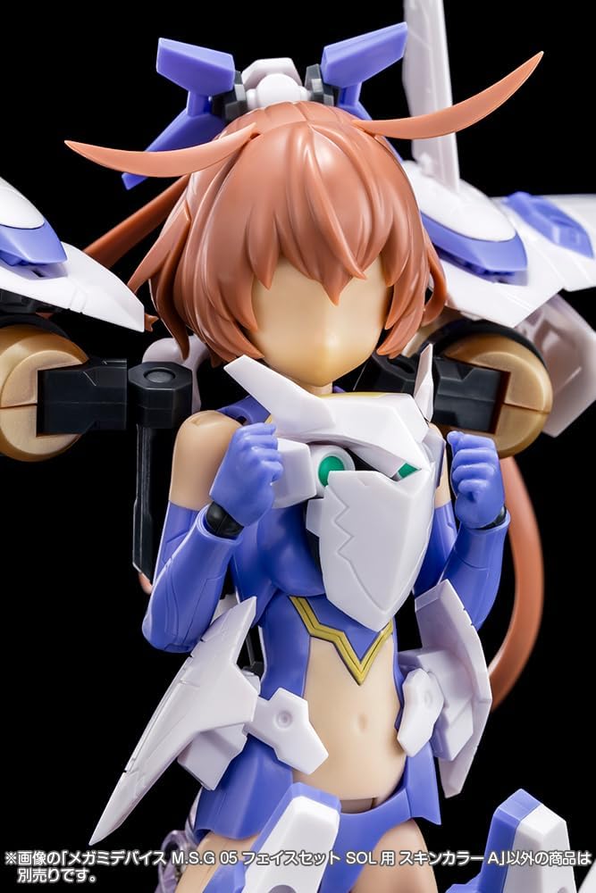 Kotobukiya KP732 Megami Device M.S.G 05 Face Set for SOL Skin Color A - BanzaiHobby