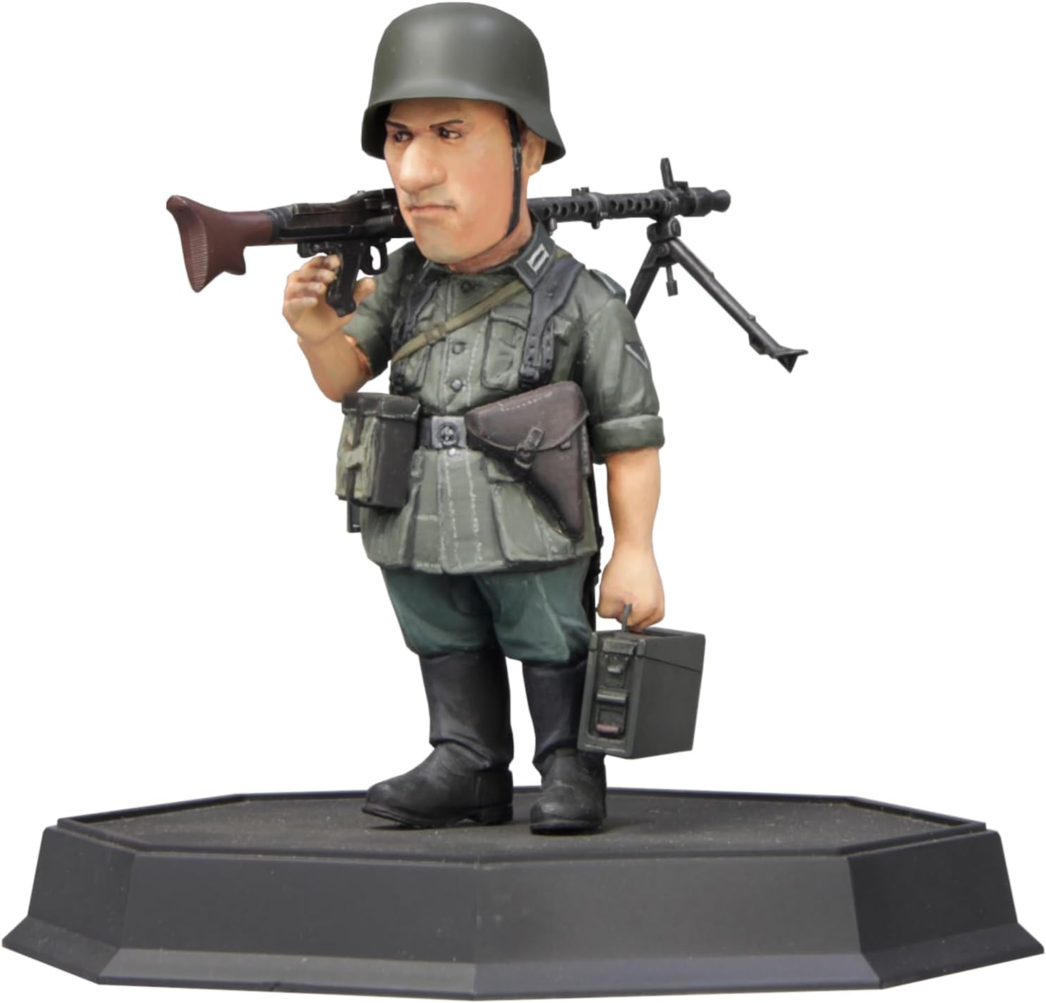 Fine Molds FT06 1/12 World Fighter Collection WWII German Army Infantry Meyer & MG-34 Machine Gun Plastic Model Unpainted Assembly Kit - BanzaiHobby