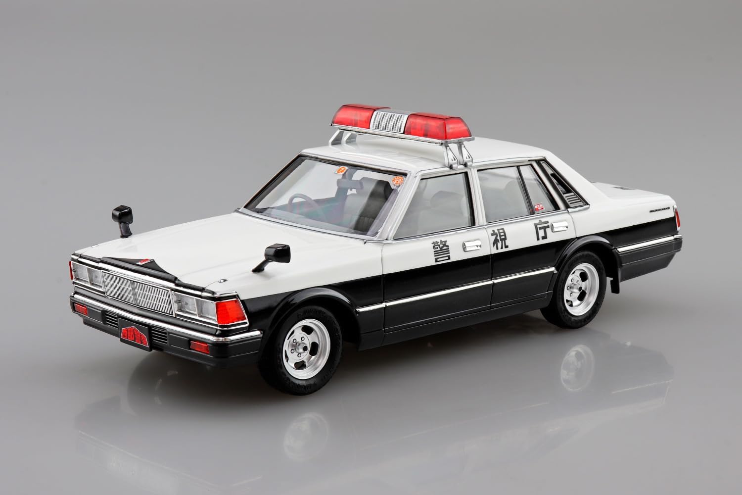 Aoshima 1/24 Seibu Keisatsu No.9 430 Cedric Sedan Investigation Patrol Car - BanzaiHobby